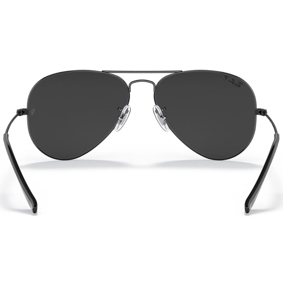 NEW Ray-Ban POLARIZED Black Metal Aviator Sunglasses For Men For Women (RB3025) - Picture 5 of 9